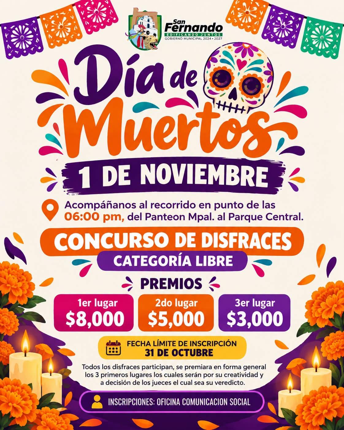 ¡Celebremos juntos el Día de Muertos en San Fernando!