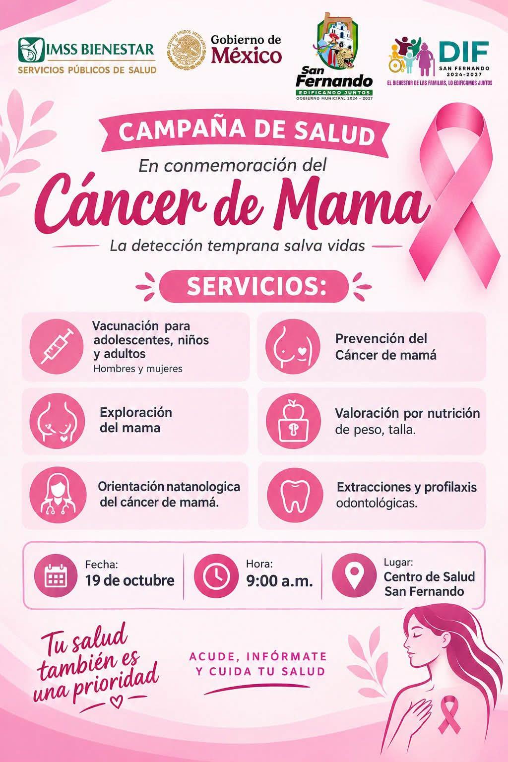 🎀 ¡JUNTOS POR LA PREVENCIÓN DEL CÁNCER DE MAMA! 💗
